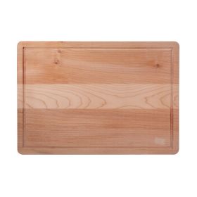 Farberware Maple Wood Cutting Board with Juice Groove and Handles 14X20X0.75-inch