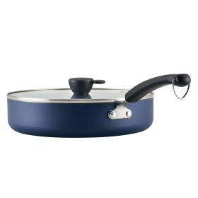 Farberware Disney 4.5 Quart Ceramic Nonstick Saute Pan with Lid, Blue