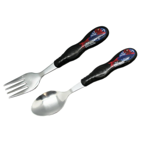 1 X Spiderman Utensil Set - Boys Fork and Spoon