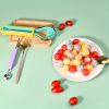 3pcs Set Kitchen Fruit Carving Knife Three-piece Set Of Stainless Steel Watermelon Digging Spoon Fruit Platter Tool Digging Ball Set