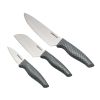 Farberware 3-piece Chef Knife Set ,Carbon Fiber Pattern Handle