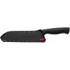 Farberware Edgekeeper 7-inch Santoku Black Knife with Self-Sharpening Sleeve