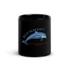 Blue Serenity Dolphin Mug Black Glossy Design By HadiArts