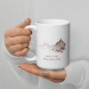 Misty Peaks Coffee Mug - Dreamy Mountain Watercolor Art