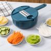 1pc Multifunctional Vegetable Cutter, Potato Shredded Grater, 3 Blades Or 6 Blades For Choose 11in*7.2in