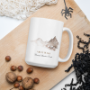 Misty Peaks Coffee Mug - Dreamy Mountain Watercolor Art