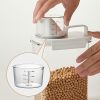 1pc Portable Plastic Food Storage Box; Clear Cereal Storage Containers With Lids; Large Kitchen Storage Containers