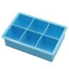 1pc Ice Cube Trays With Lid; Food Grade Silicone 6 Grid Ice Cube Mold; Flexible Easy Release Square Shaped Ice Maker; Kitchen Gadgets