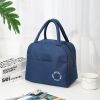 1pc Insulated Lunch Bag; Portable Large Capacity Waterproof Leakproof Reusable Lunch Tote Bag; For Travel Work School