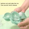 1pc Ice Cube Trays; Large Silicone Ice Cubes Mold; Ice Ball Maker; Round Ice Mold; Easy-Release; No Leakage; For Whiskey; Cocktail; Juice; Party